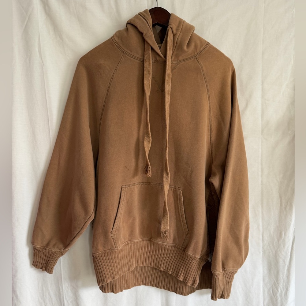 American Eagle Outfitters Tan/Brown Cozy Pullover Hoodie size S